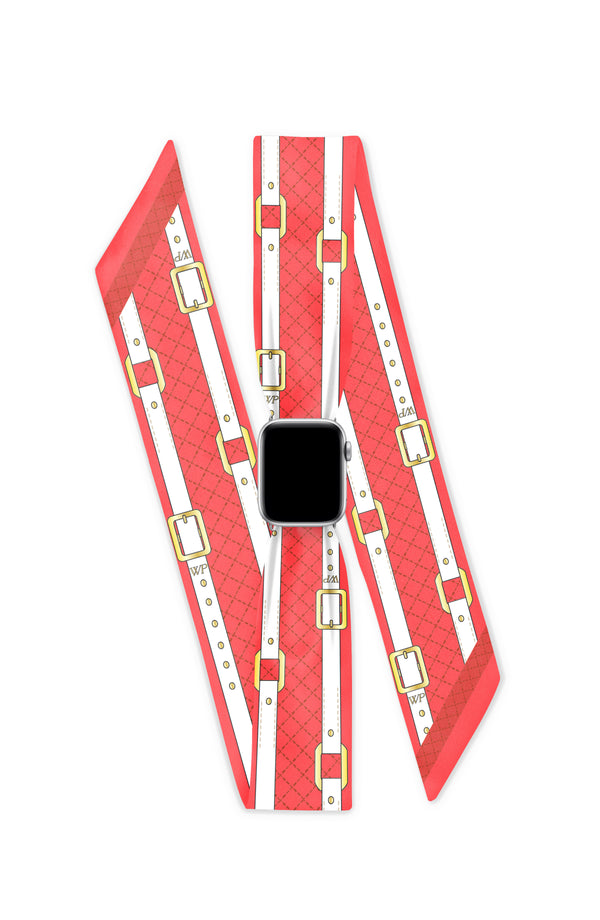 ROUGE APPLE WATCH SCARF BAND (CONNECTORS INCLUDED)