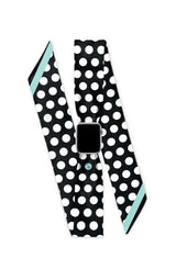 BOMBSHELL BLACK APPLE WATCH SCARF BAND (CONNECTORS INCLUDED)